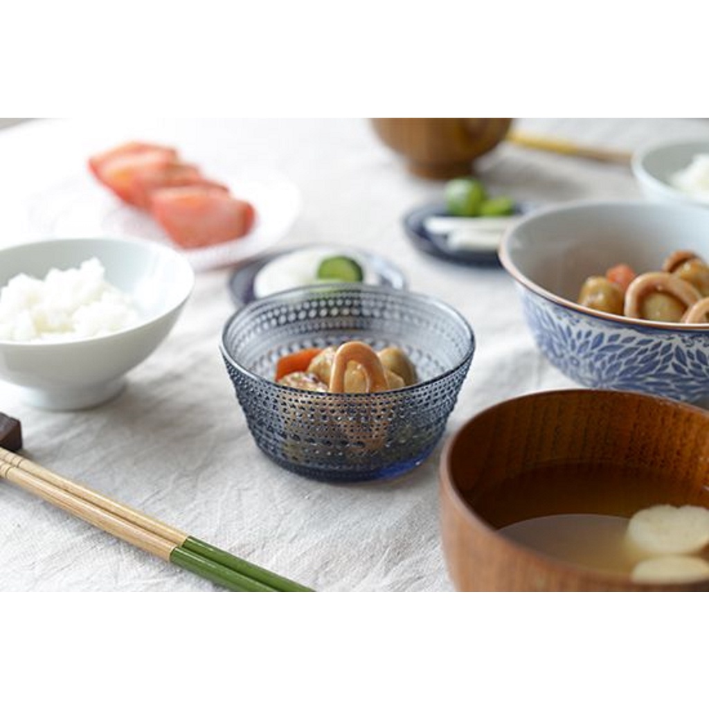 Bát thủy tinh Kastehelmi 230ml Iittala màu Xanh biển