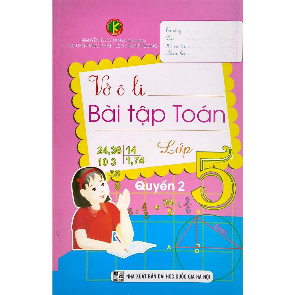 Sách Vở Ô Li Bài Tập Toán 5 - Quyển 2 (2019)