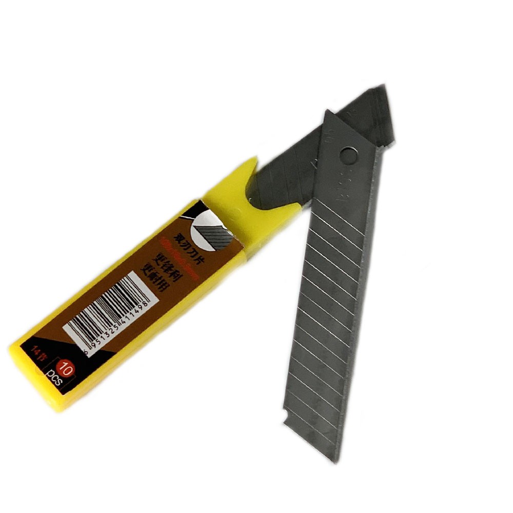 Hộp lưỡi dao rọc giấy BOSI 10pcs 18mm, hộp lưỡi dao rọc giấy tiện lợi cho dân văn phòng