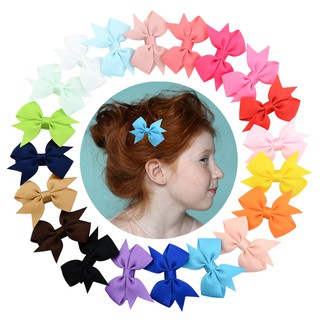1 chiếc bé gái grosgrain ruy băng nơ kẹp tóc nhỏ dễ thương nơ kẹp tóc