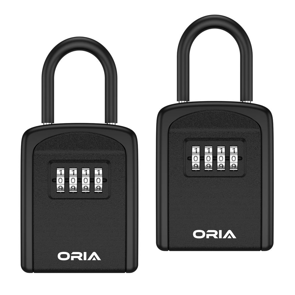 Bộ 1 / 2 Hộp Đựng Chìa Khóa 4 Chữ Số Gắn Tường Chống Thời Tiết