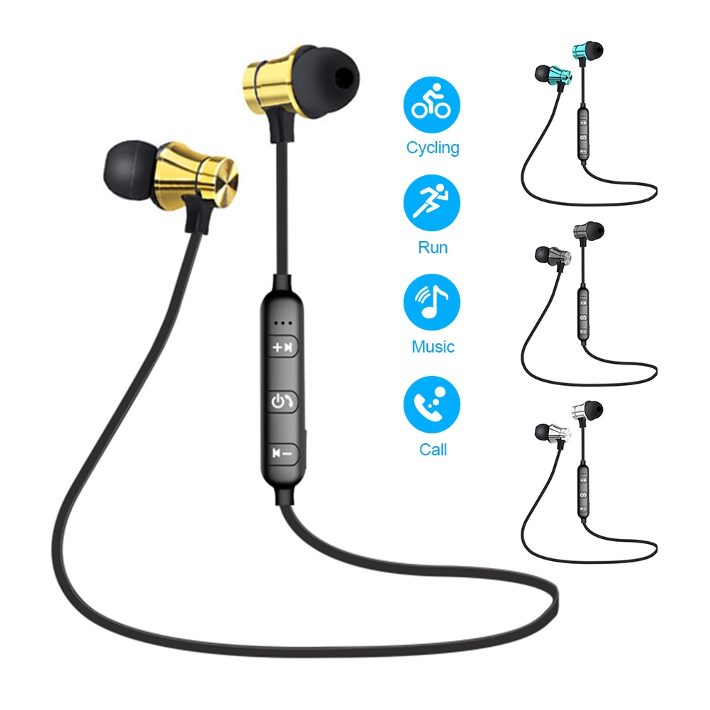 Magnetic Wireless bluetooth Earphone XT11 music headset Phone Neckband sport Earbuds Earphone with Mic For iPhone Samsung Xiaomi