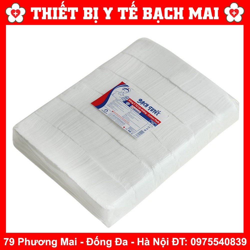 Bông Y Tế Cắt Miếng Bạch Tuyết - Vệ Sinh Cho Bé, Dùng Cho Spa [10x10cm,7x7cm]