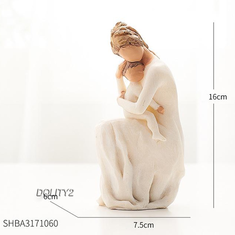 Modern Sculpted Family Figurines Resin Sculpture Home Decor