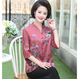 Bộ quần áo cho mẹ trung niên chất lụa đẹp , set đồ lụa tặng mẹ
