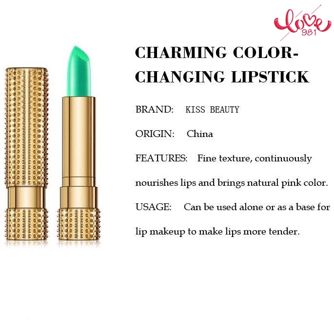 Son môi chiết xuất lô hội đổi màu theo nhiệt độ lâu phai thời trang độc đáo | BigBuy360 - bigbuy360.vn