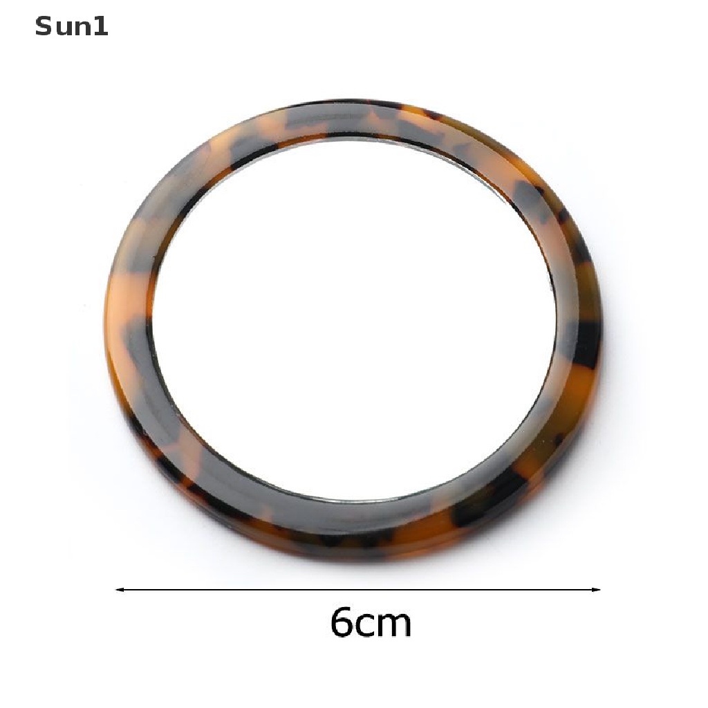 Gương trang điểm mini hình tròn chất liệu axit axetic tiện dụng