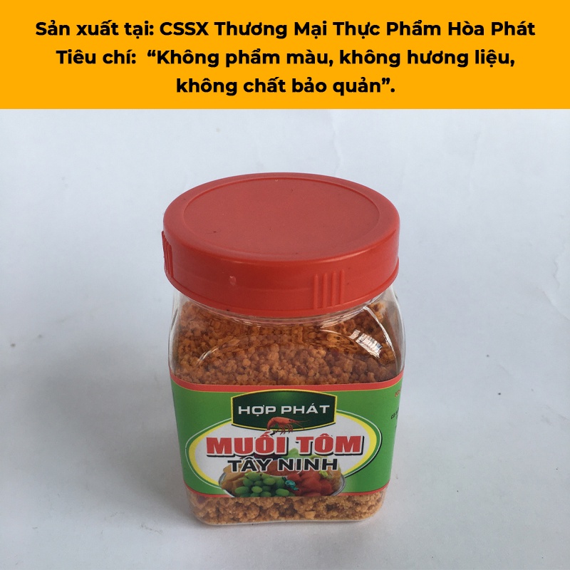 Muối tôm Tây Ninh loại 1 hạt to Hòa Phát siêu cay hủ 100gr ăn trái cây đặc sản Tây Ninh thơm ngon an toàn vệ sinh