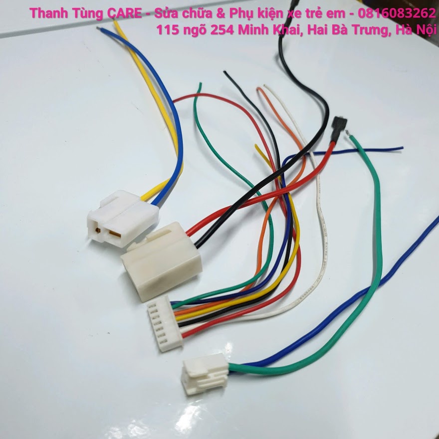 Bộ dây cắm mạch xe điện trẻ em - Bộ dây cắm mạch Ô tô & Xe máy điện trẻ em 6V & 12V