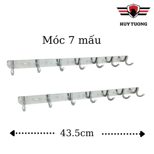 Móc treo tường HUY TUONG móc treo quần áo inox 201 sáng bóng nhiều kích thước