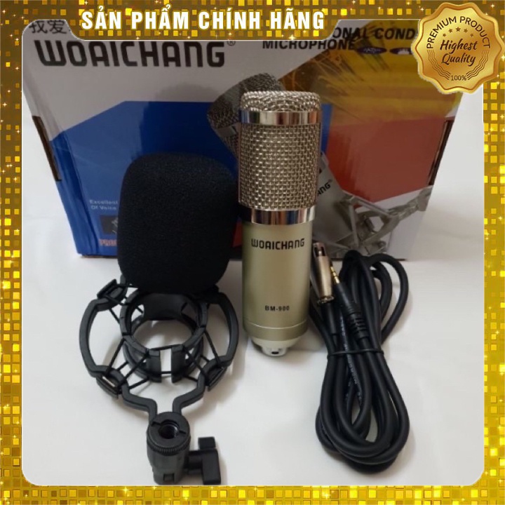 [Mã ELHACE giảm 4% đơn 300K] Xả kho mic thu âm BM900 kết hợp soundcard K10 và H9,V8,V10