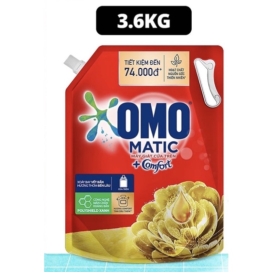 Nước giặt omo tinh dầu thơm 3,6kg