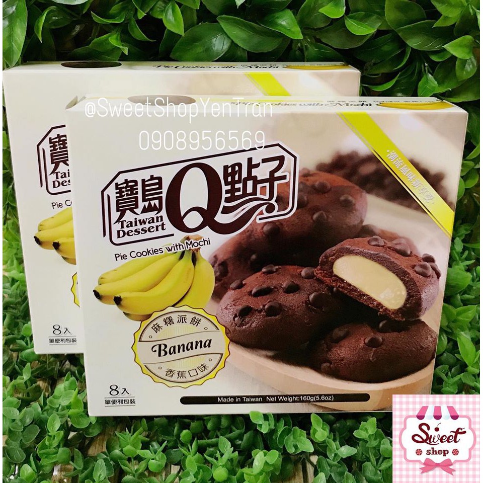 Bánh quy socola chip nhân mochi chuối Royal Family