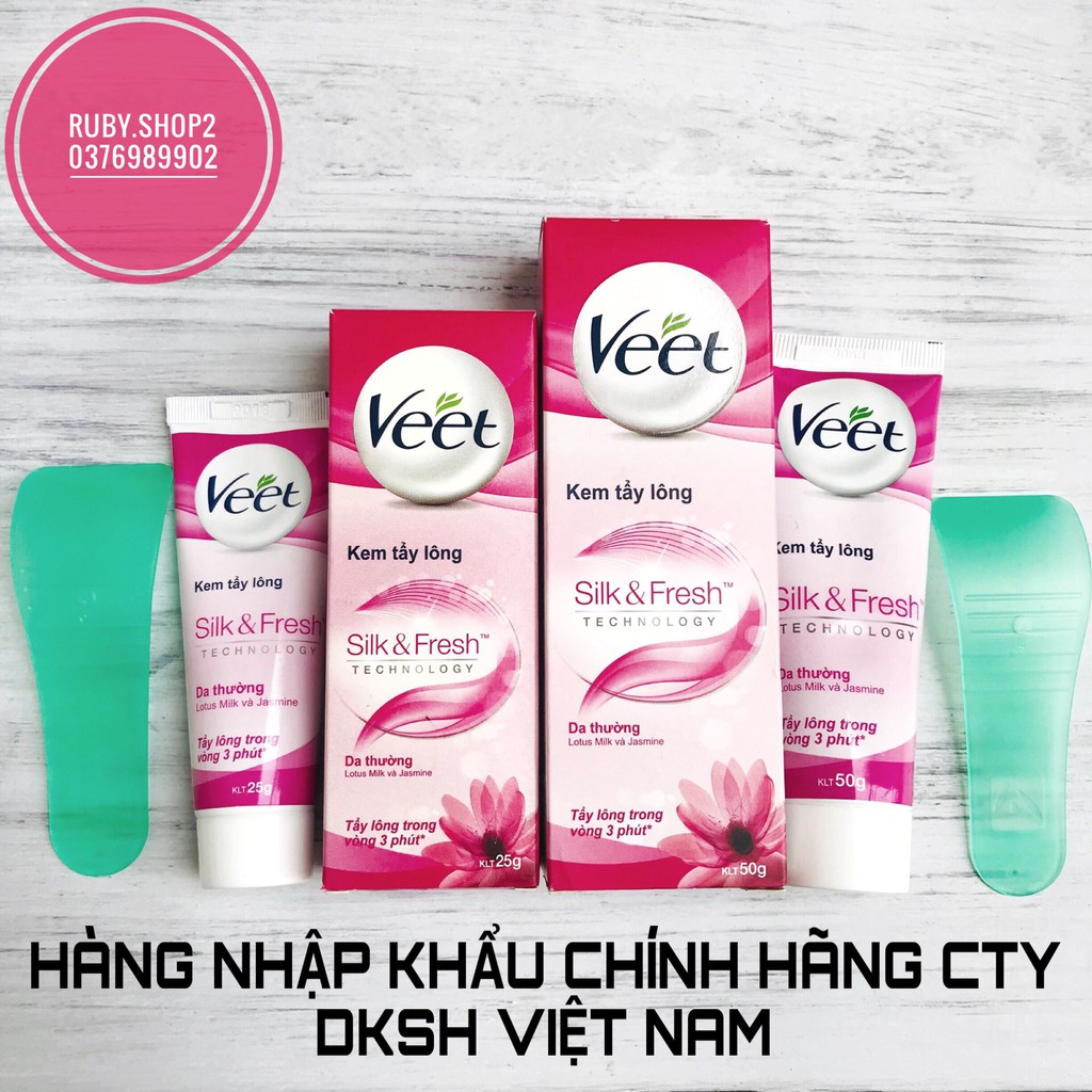 KEM TẨY LÔNG VEET DÀNH CHO DA THƯỜNG 25G-50G( hàng chính hãng phân phối bởi cty DKSH Việt Nam)