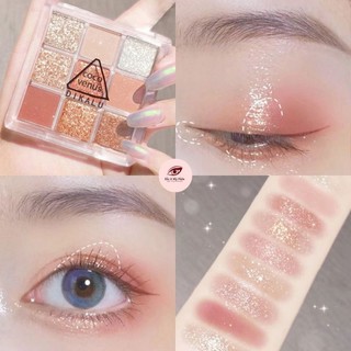 ( chính hãng) Phấn mắt nhũ 9 ô dikalu coco venus