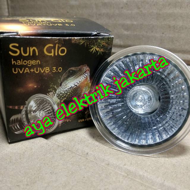 Đèn Led Uva Uvb 3.0 50wat Sun Glo 50wat Cho Thú Cưng Bò Sát / Rùa / Bò Sát Nuôi / Sunglo Halogen