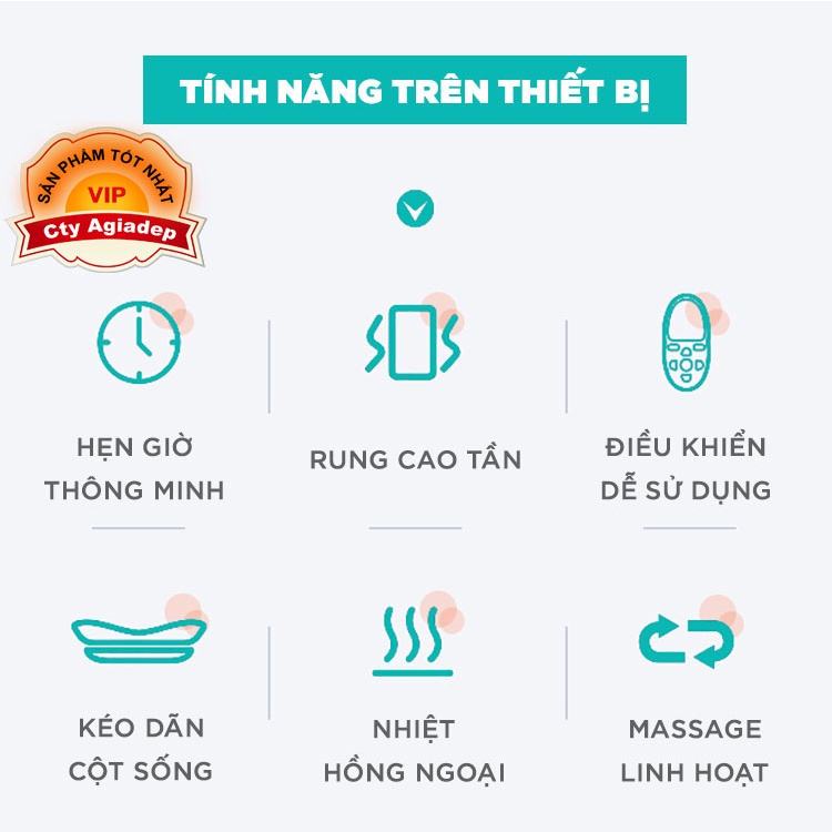 Máy Massage Thắt Lưng, Cột Sống, Máy Mát Xa Thắt Lưng Cho Người Thoát Vị Đĩa Đệm Cao Cấp