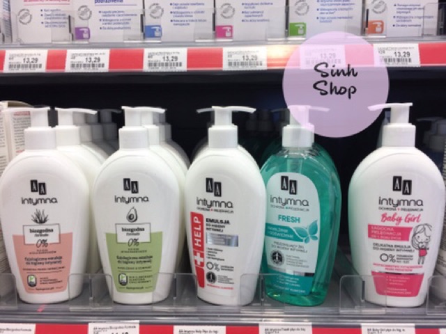 Dung Dịch Vệ Sinh AA Intymna Baby Girl cho bé gái