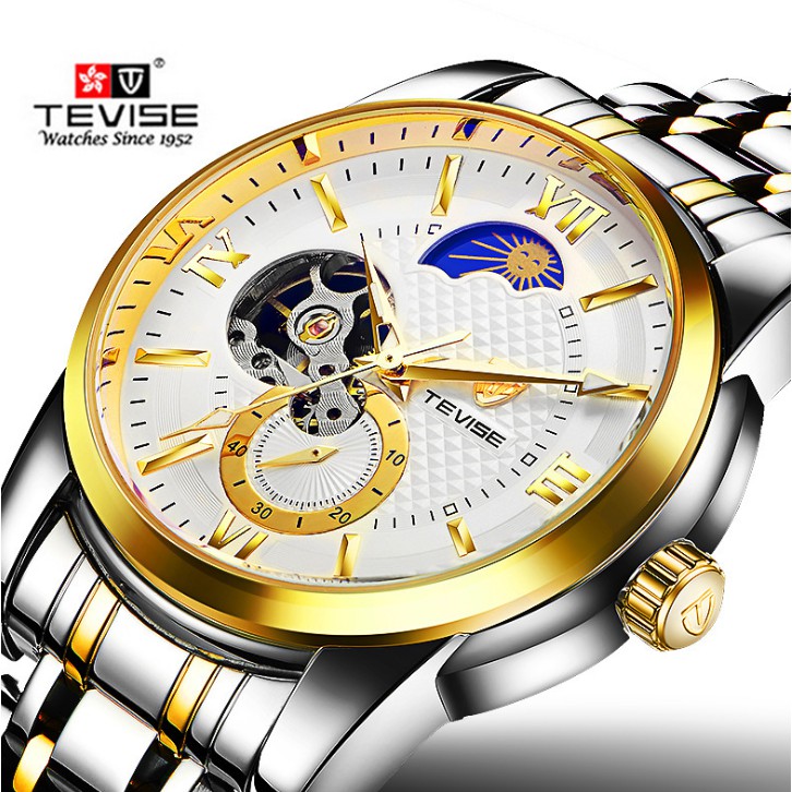 Đồng Hồ Đeo Tay Nam Tevise Đẳng Cấp Sang Trọng - Đồng Hồ Cơ (Automatic) Nhập Chính Hãng