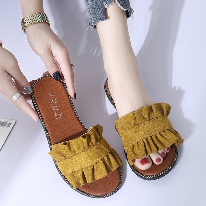 Dép xỏ ngón nhún bèo xinh xắn dành cho nữ