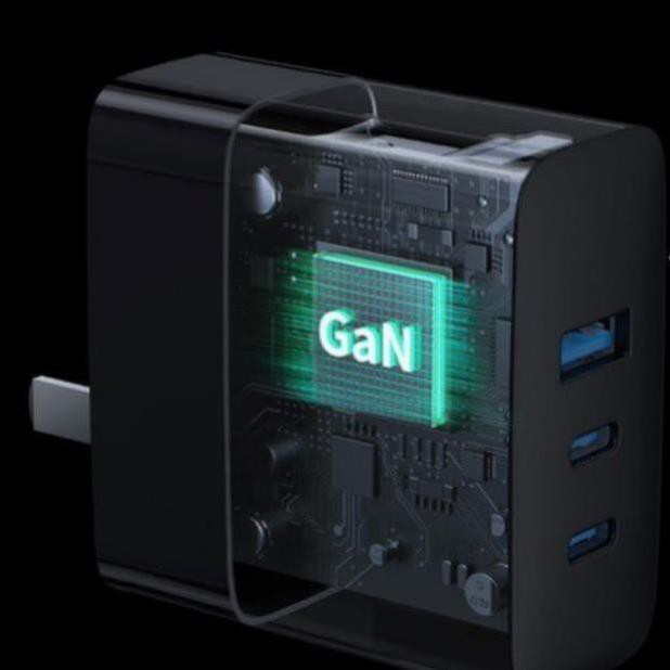 Củ sạc siêu nhanh 65W Remax RP-U59 cổng USB, cổng Type-C Hỗ trợ, QC 3.0, PD 3.0 cho điện thoại, macbook, ip