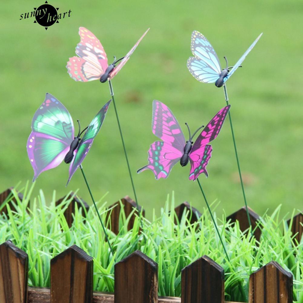 Bộ 15 bông bươm bướm giả trang trí khu vườn