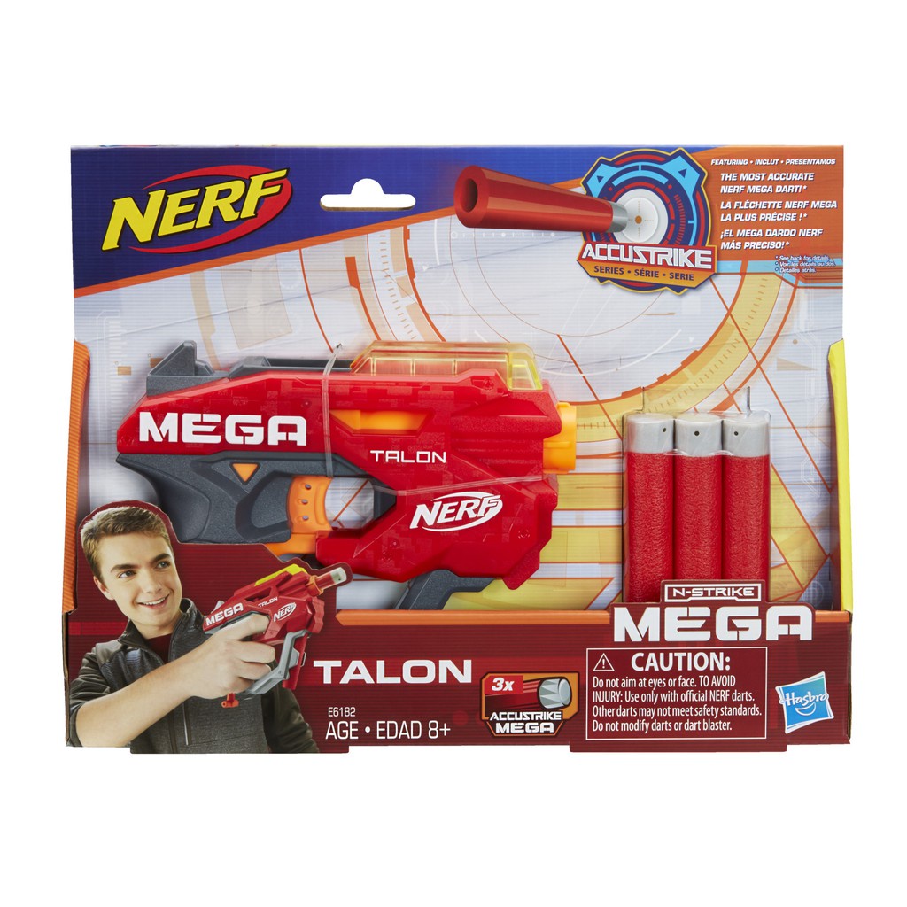 Đồ chơi Nerf Mega Talon phiên bản cò màu cam USA hộp mới