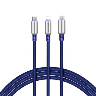 Cáp sạc 3 đầu (Lightning, Micro Usb, Type C ) Hoco U17
