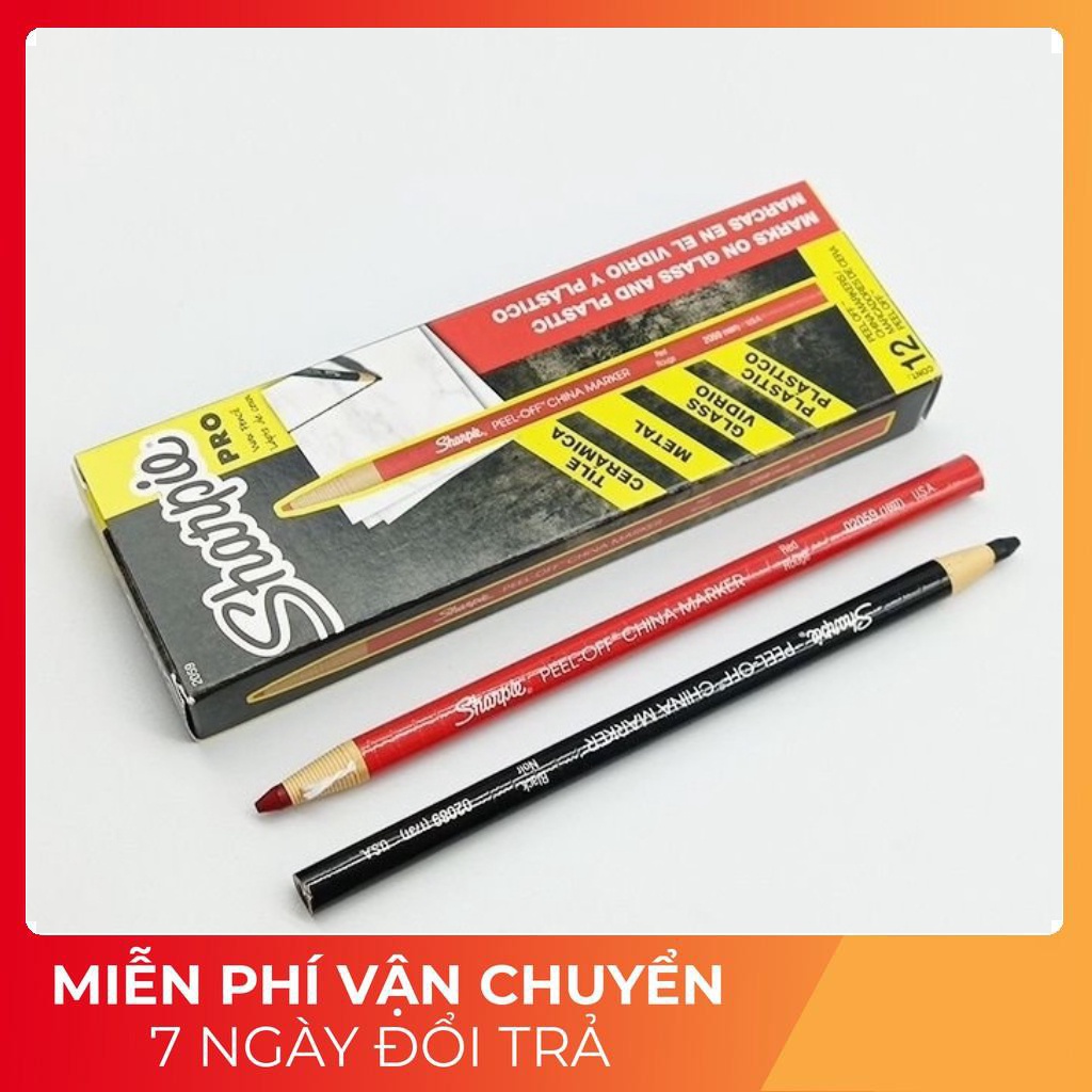 CHÌ ĐÁ SHARPIE HAI MÀU ĐỎ ĐEN