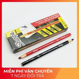 Chì đá sharpie hai màu đỏ đen