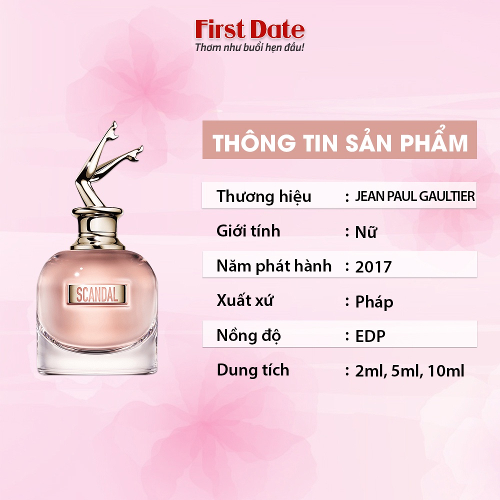 Nước hoa nữ Scandal - So Scandal Jean Paul Gaultier EDP - Dầu thơm nữ sang trọng quý phái lưu hương lâu First Date