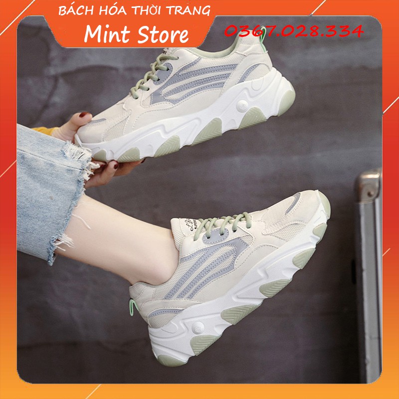 GIÀY THỂ THAO NỮ PHẢN QUANG ĐỘN ĐẾ 5 CM KIỂU DÁNG ULZZANG HÀN QUỐC HOT HIT G 108