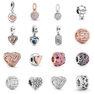 MISS LOVE Mặt Dây Chuyền Trang Trí Hình Trái Tim Lấp Lánh Pandorans 78502c01