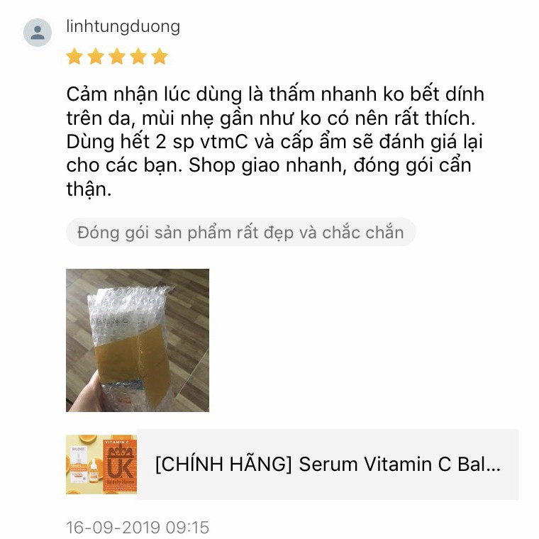 Serum mờ thâm sau mụn Vitamin C Balance Active Formula 30ml