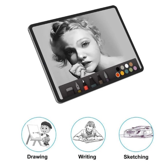 Miếng dán bảo vệ màn hình bề mặt như giấy chống chói cho Microsoft Surface Pro 7 Plus Pro X Pro 4 5 6 7 Go Go2