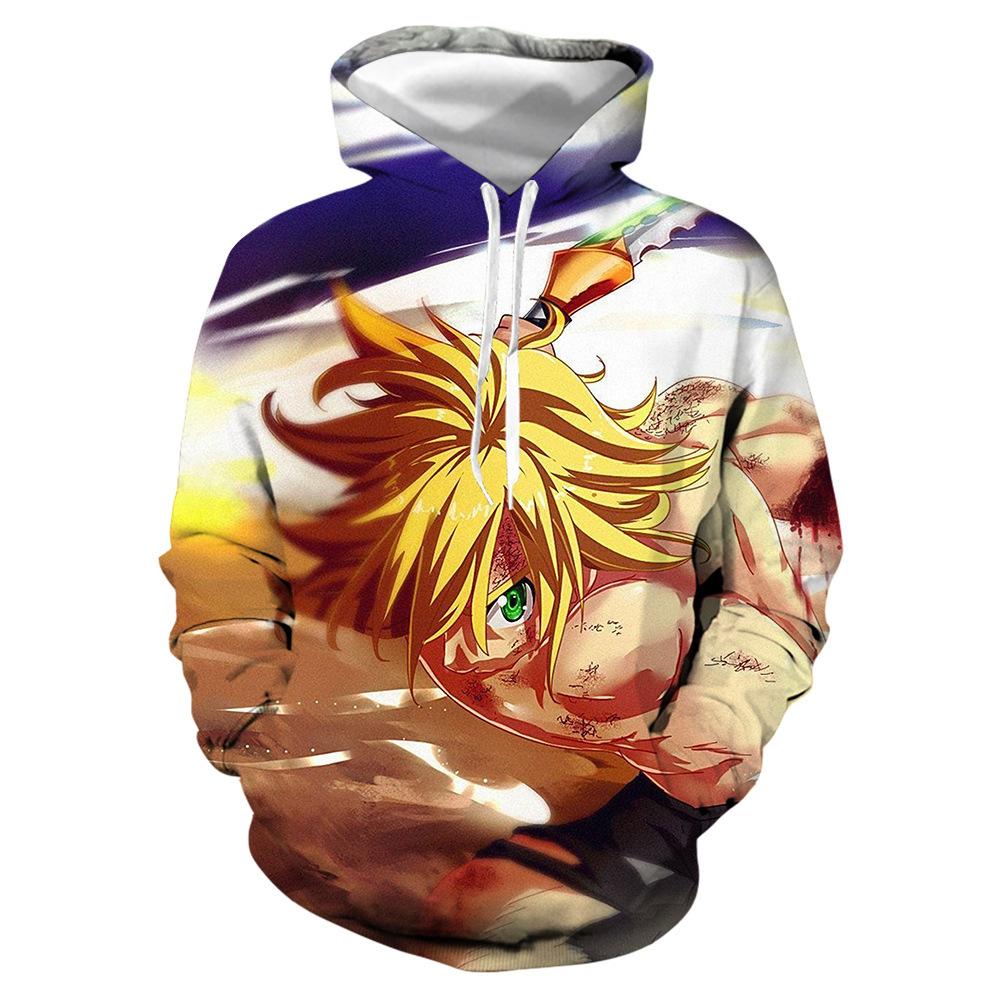 Áo Khoác Hoodie Tay Dài Hóa Trang Nhân Vật Meliodas Liones Phim The Seven Deadly Sins | BigBuy360 - bigbuy360.vn