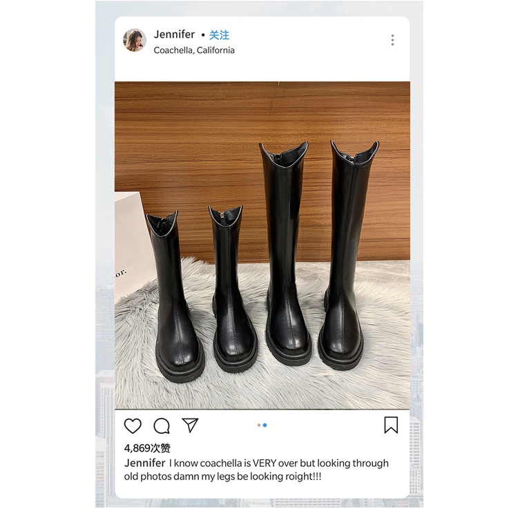 Giày Bốt Da Martin Cổ Ngắn Có Khóa Kéo Phía Sau Phong Cách Ulzzang Thời Trang Thu Đông Ấm Áp