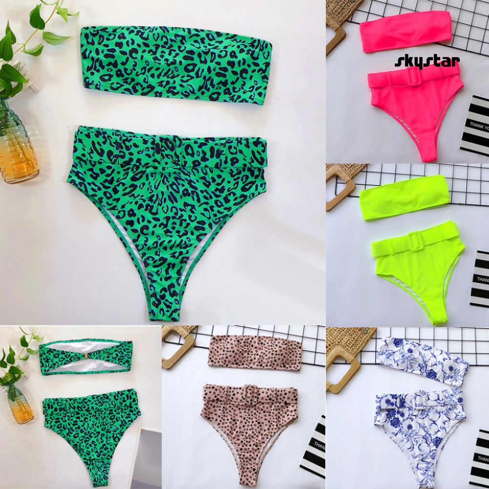 Set Đồ Tắm In Họa Tiết Hoa Quyến Rũ Dành Cho Nữ | BigBuy360 - bigbuy360.vn