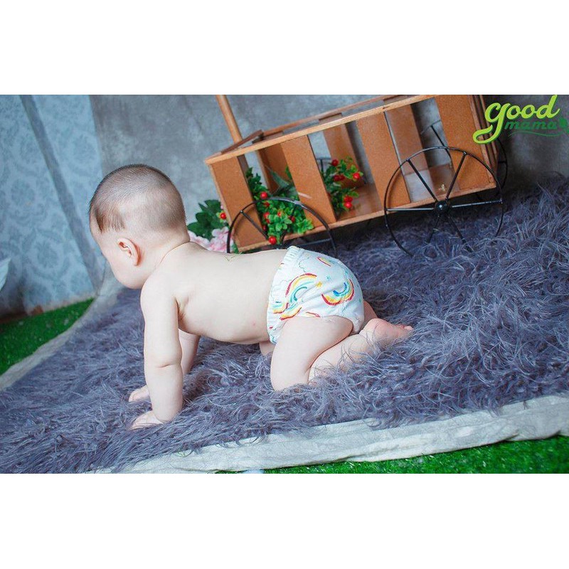 Quần tập bỏ tã 6 lớp Goodmama cao cấp cho bé - Đủ size từ 6-15kg - Giao màu ngẫu nhiên