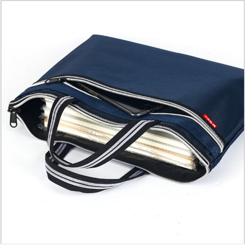 Cặp đựng hồ sơ A4 chống nước có khóa zip