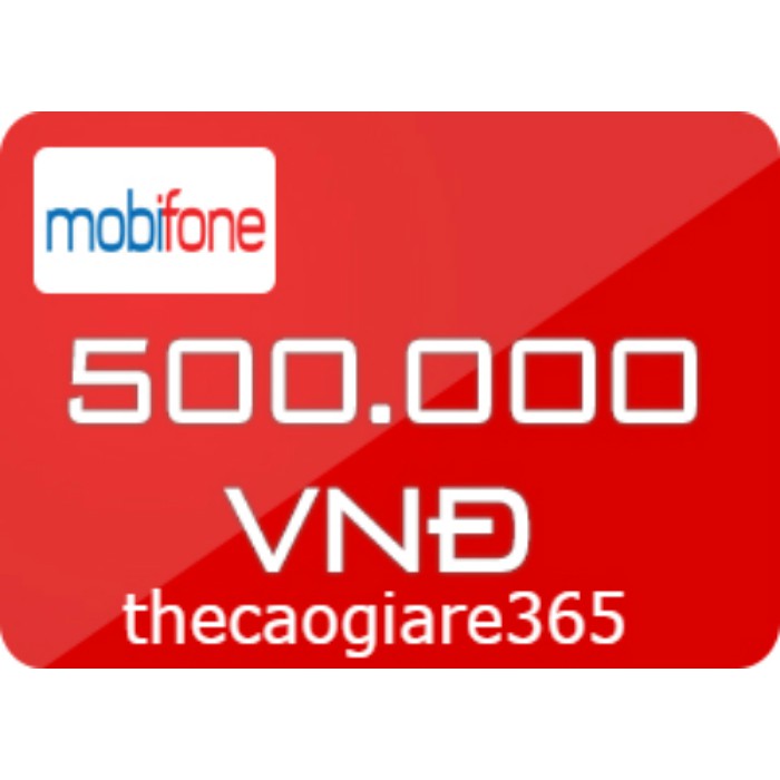 Thẻ Cào Mobifone 500k / Mobi