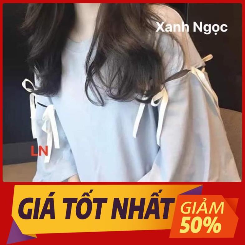 Áo phông hở vai buộc dây tay LN12 *21