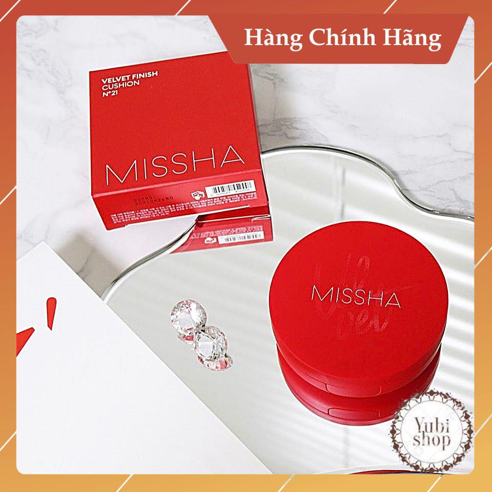 Phấn Nước Hàn Quốc Mỏng Mịn, Che Phủ Tốt, Lâu Trôi Missha Velvet Finish Cushion Spf50+ Pa+++ Chính Hãng - KM - CS | BigBuy360 - bigbuy360.vn