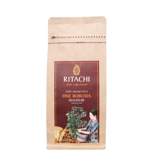 Cà phê lên men trái chín FINE ROBUSTA hương vị trái cây thơm ngon tròn vị, dùng pha phin, máy và ủ lạnh | Ritachi Coffee