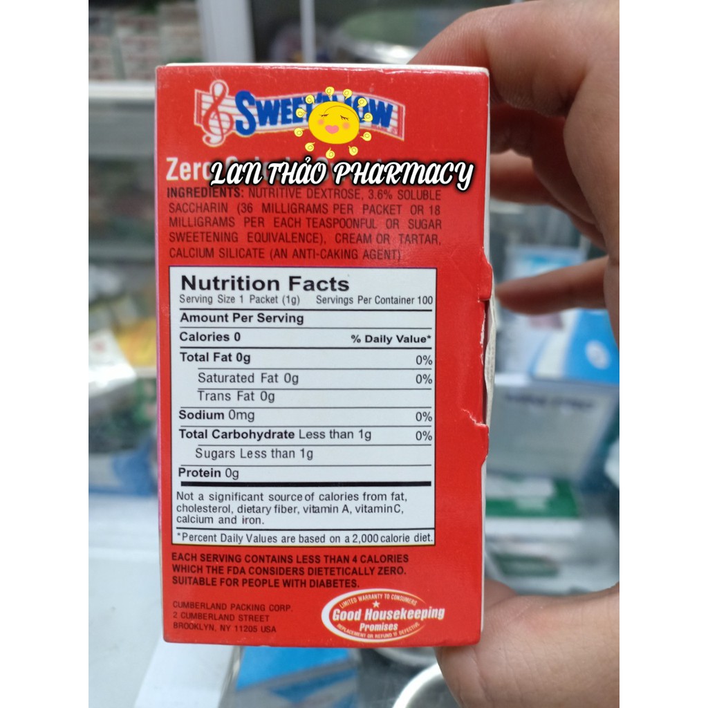 Đường ăn kiêng SWEET N LOW chính hãng