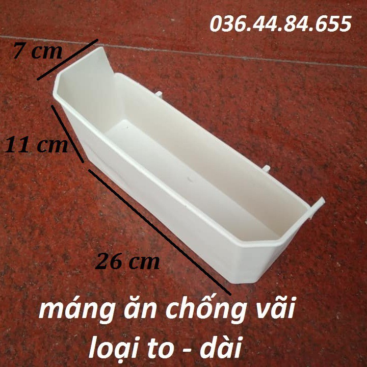 Máng ăn chống vãi cho chim Bồ câu