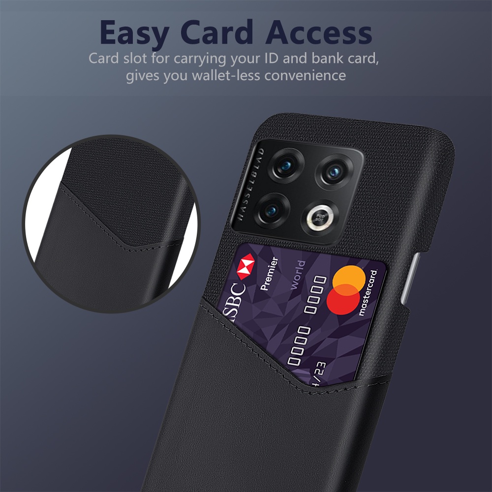 Ốp Điện Thoại Vải Chống Sốc Có Ngăn Đựng Thẻ Cho Oneplus 10 Pro 9 8 Pro 9R 9RT 8T Nord 2 N20 N200 N10 N100 CE