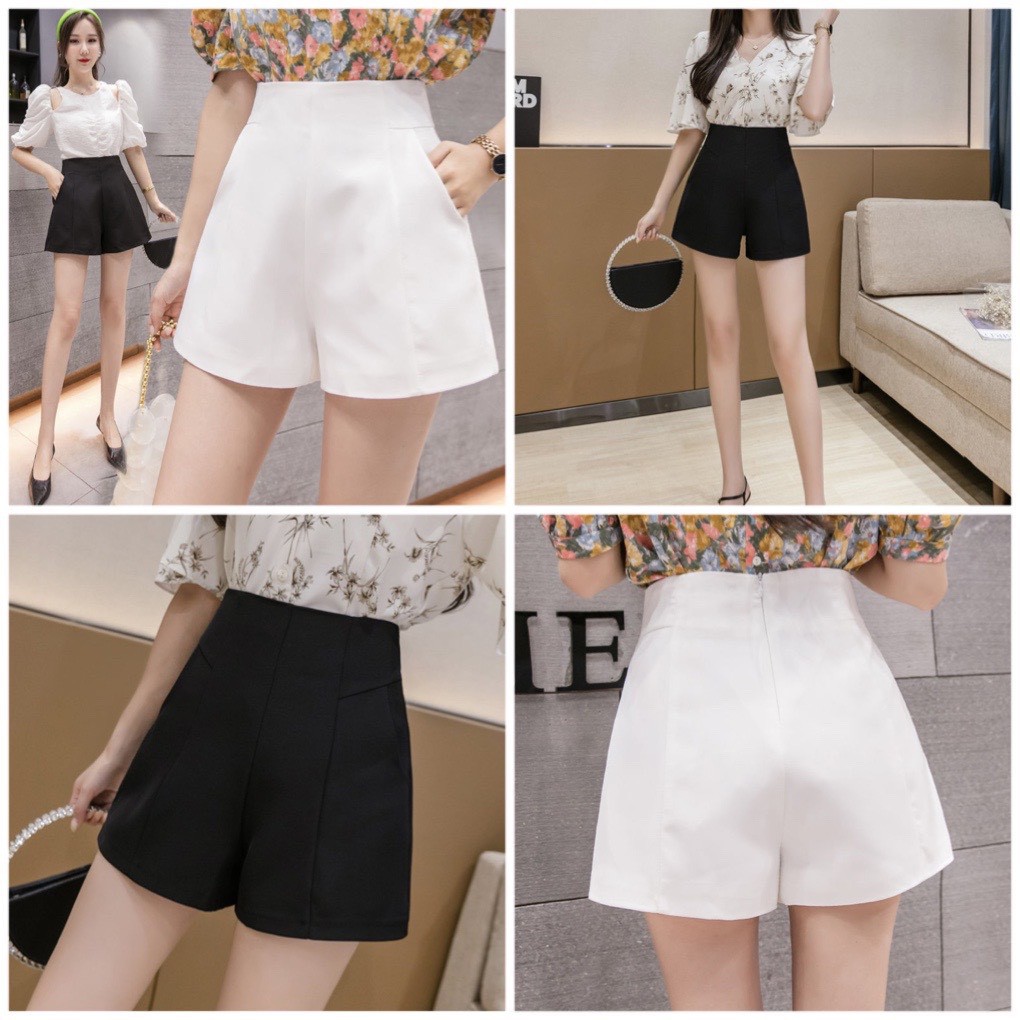 Quần short nữ ✨ FREESHIP ✨ quần short cạp Cao chất vải cao cấp mặc thoải mái không kén tuổi, HOT TREND TTQL650