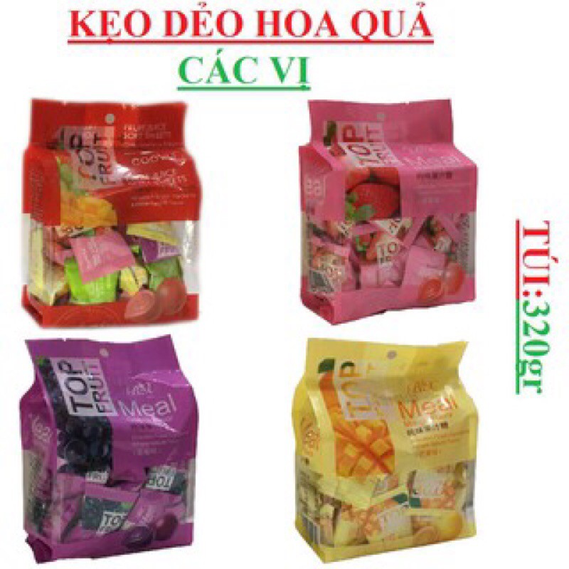 Kẹo dẻo trái cây mix đủ vị Top Fruit Hãng BX MEAL 🍇🍓🥭 HỒNG KÔNG