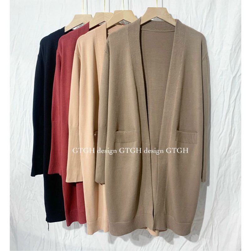 Áo khoác len cadigan lông thỏ hàng QCL1